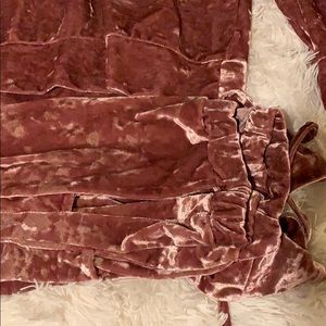 2 Piece pink pants set.